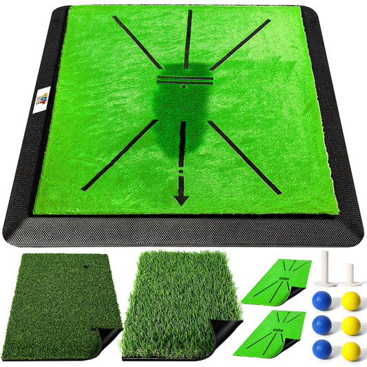 4-Piece Golf Practice Mat Set