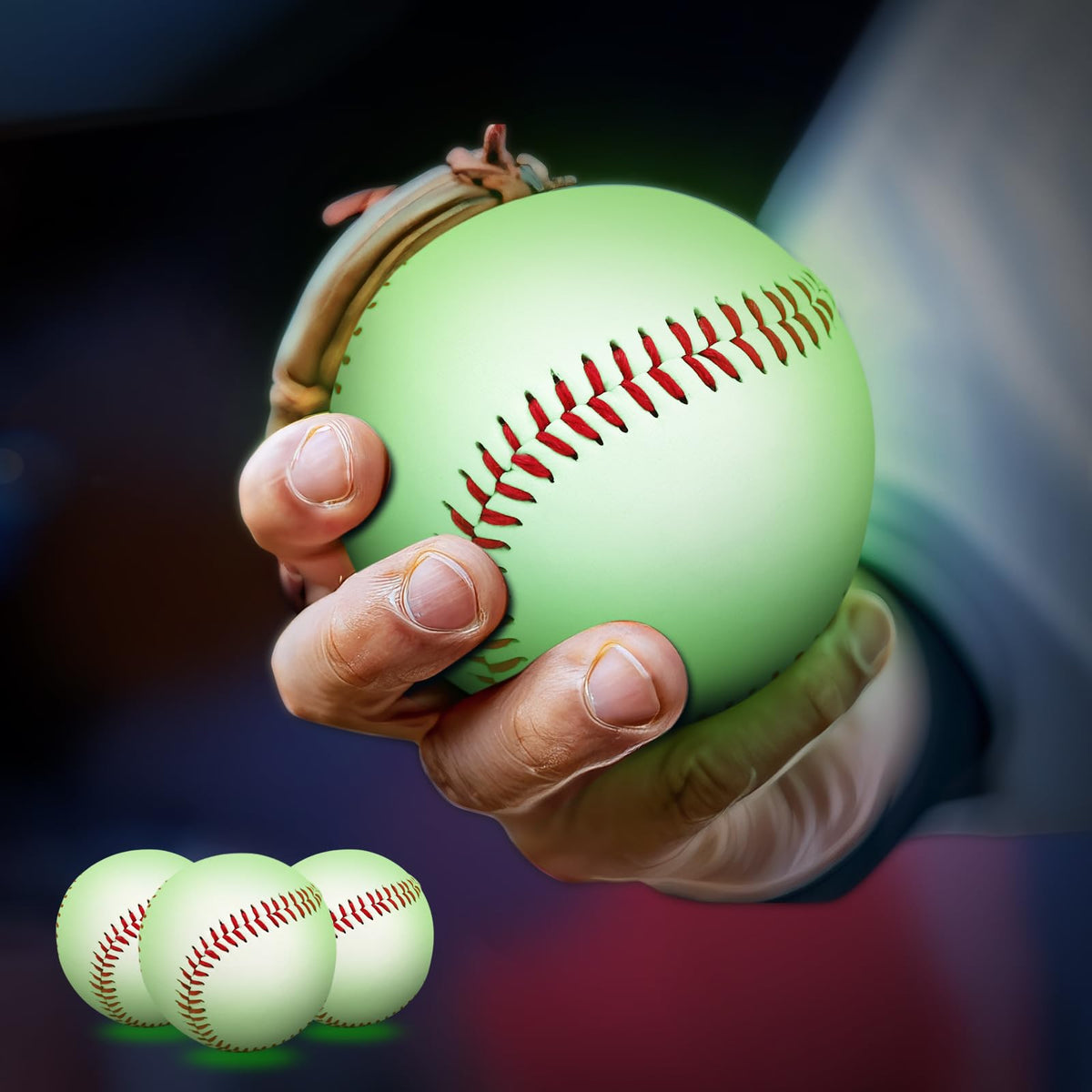 Glow-in-the-Dark Baseballs – 3 Pack - photo 2