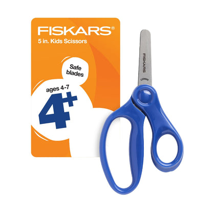 Fiskars Kids Blunt-Tip Scissors – Blue, 5 in - photo 2