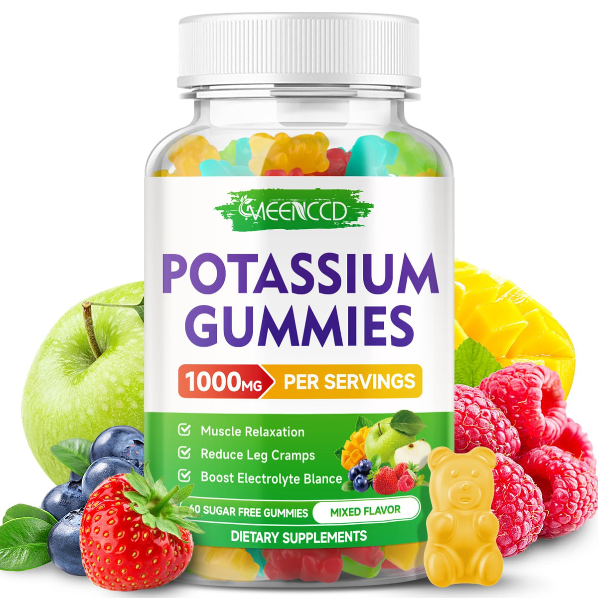 Potassium Citrate Gummies – Mixed Fruit, 60 Count