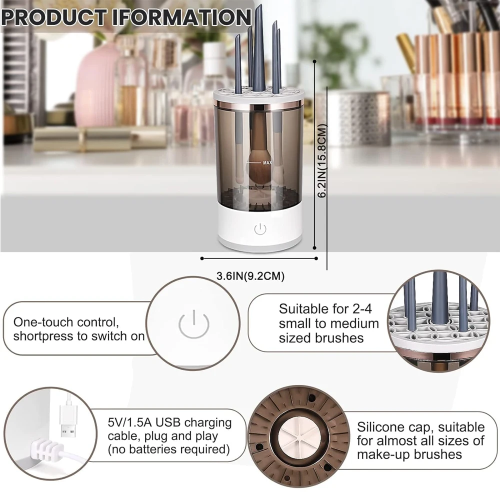Automatic Makeup Brush Cleaner & Dryer - photo 6