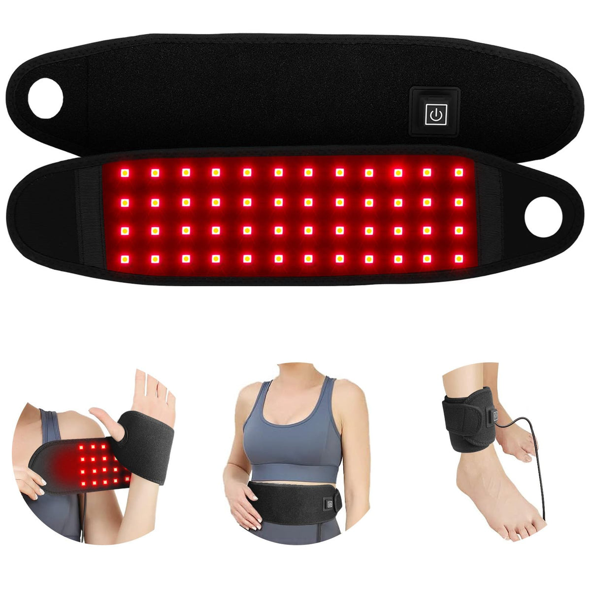 USB-Powered Red & Infrared Light Wrist Wrap - photo 2