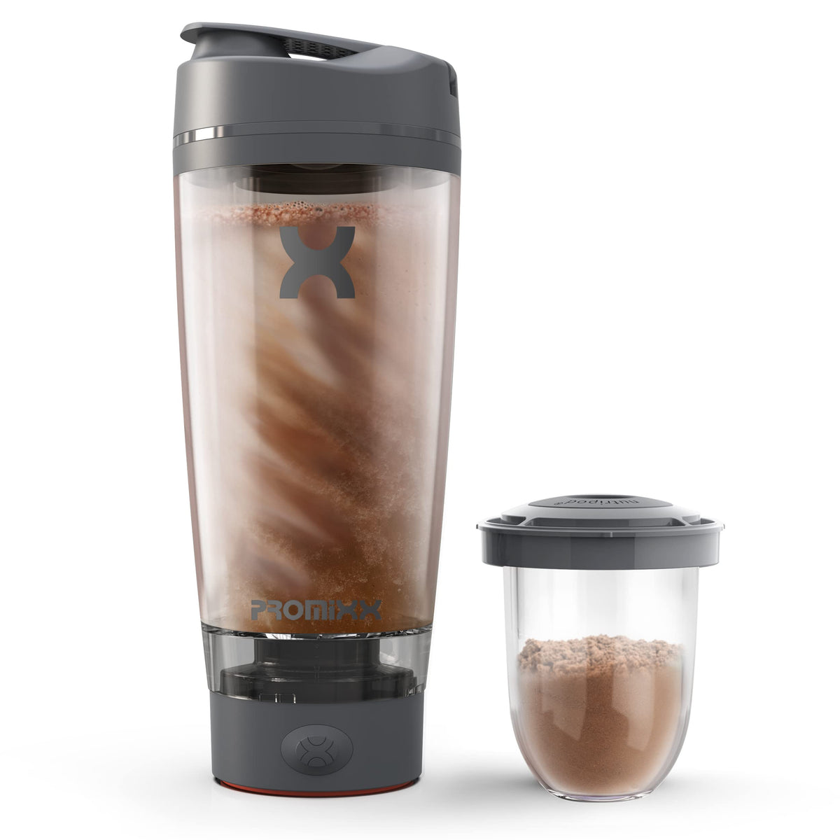 PROMiXX Pro Electric Shaker Bottle – 20 oz, Graphite Gray